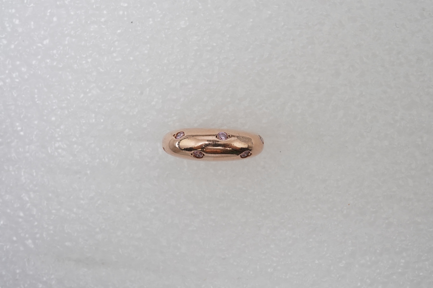 A pink tourmaline ring